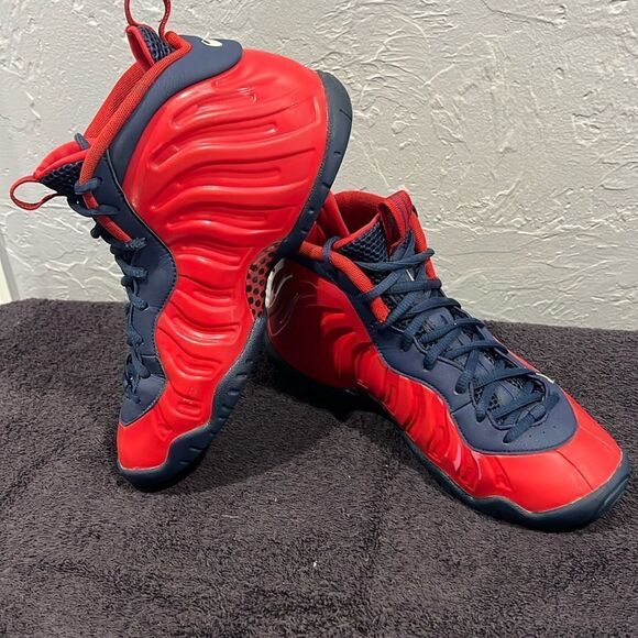 🔥🏀 Nike Little Posite Pro GS “USA Special Edition” CZ2520-600 Big Boy 7Y - EUC - Picture 3 of 15